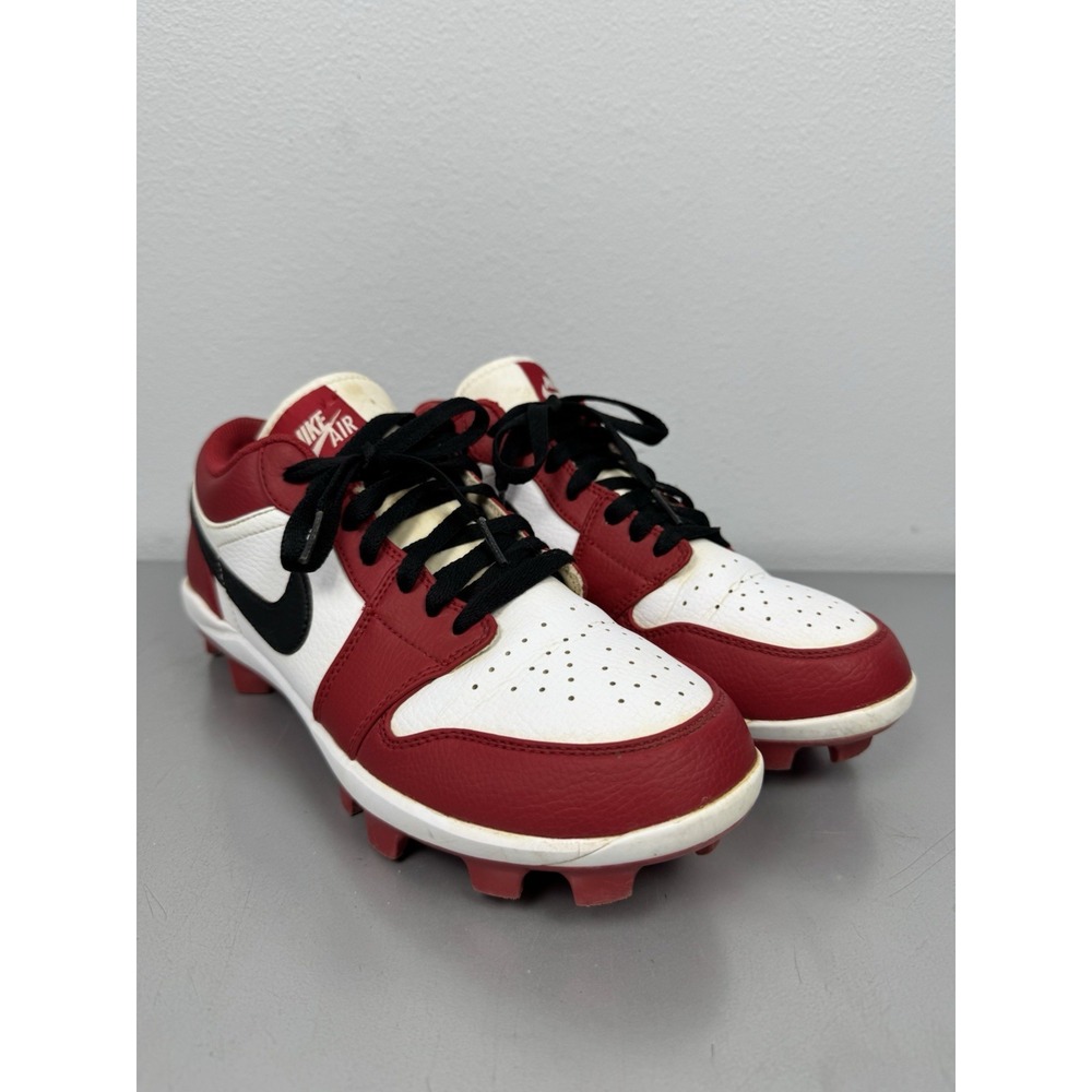Jordan 1 Retro MCS Low Baseball Cleats Mens Size 8 Red/White/Black C18524-611